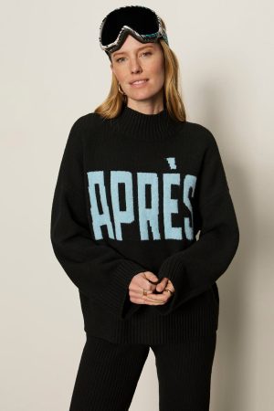Apres Ski Sweater Black/Aquamarine
