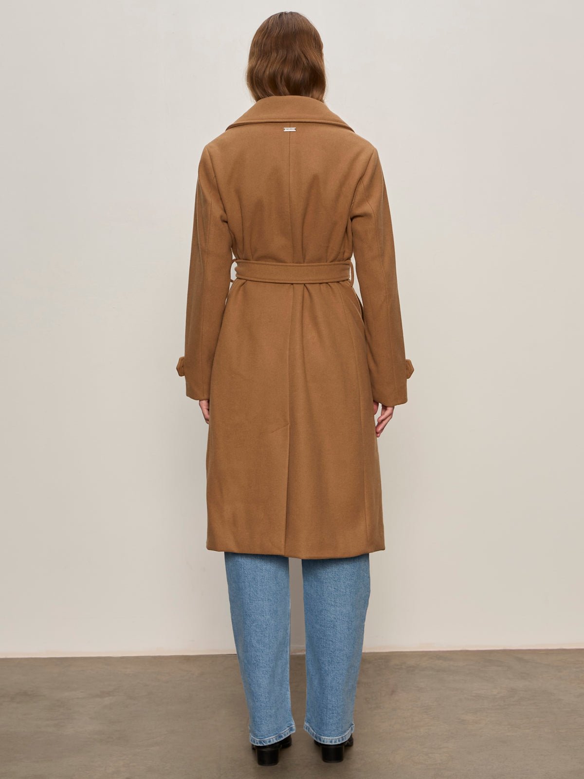 Aria Wrap Coat Camel - Image 5