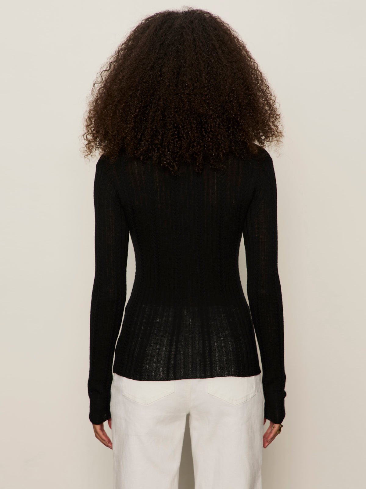 Dreamy Cable Shirt Black - Image 4
