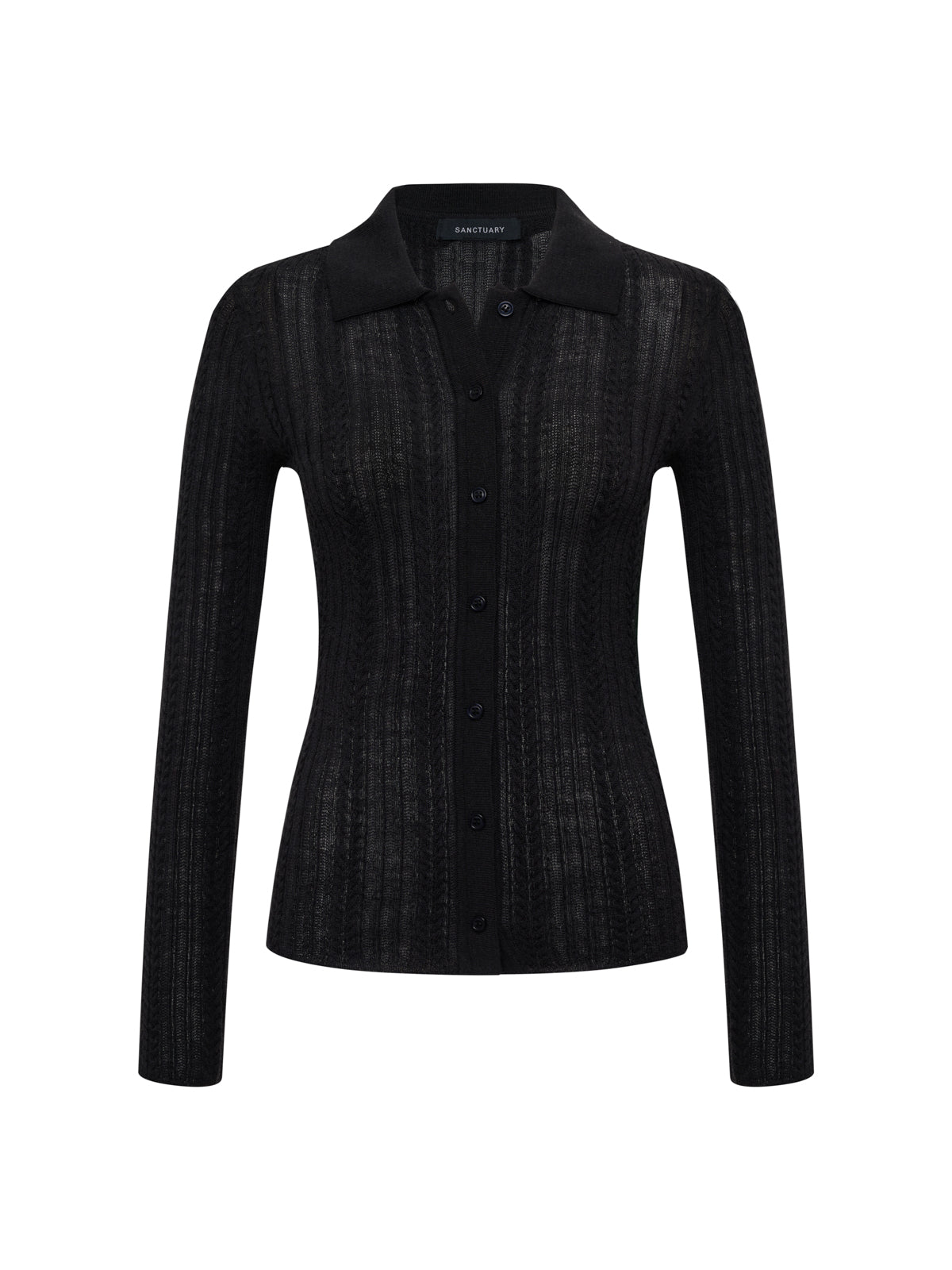Dreamy Cable Shirt Black - Image 7