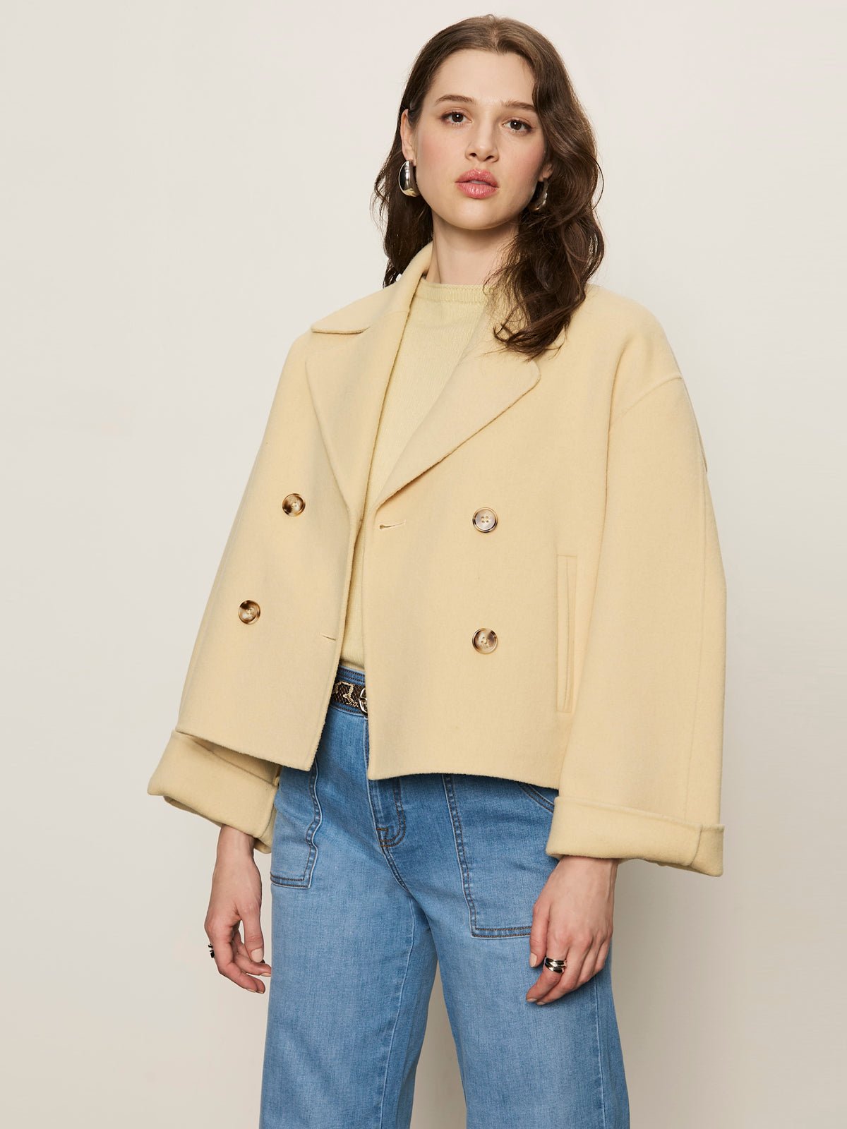Karlie Wool Jacket Buttercream