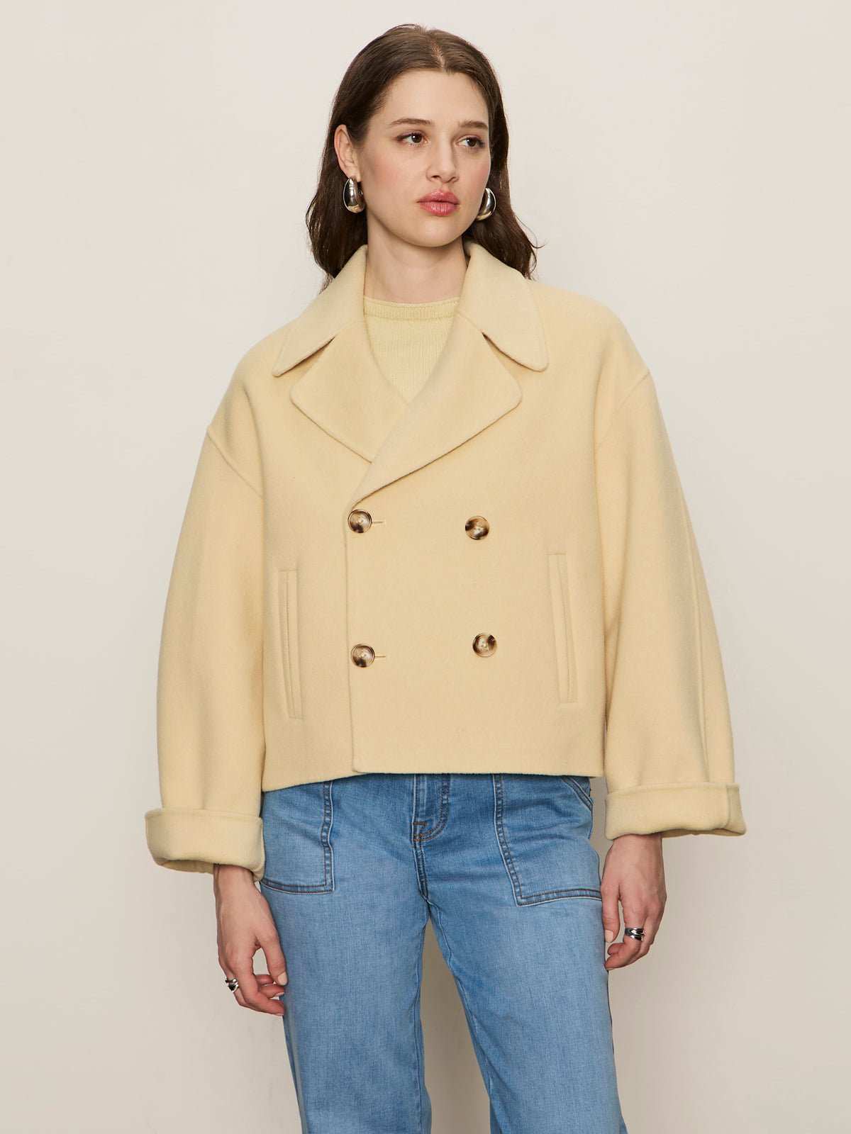 Karlie Wool Jacket Buttercream - Image 2