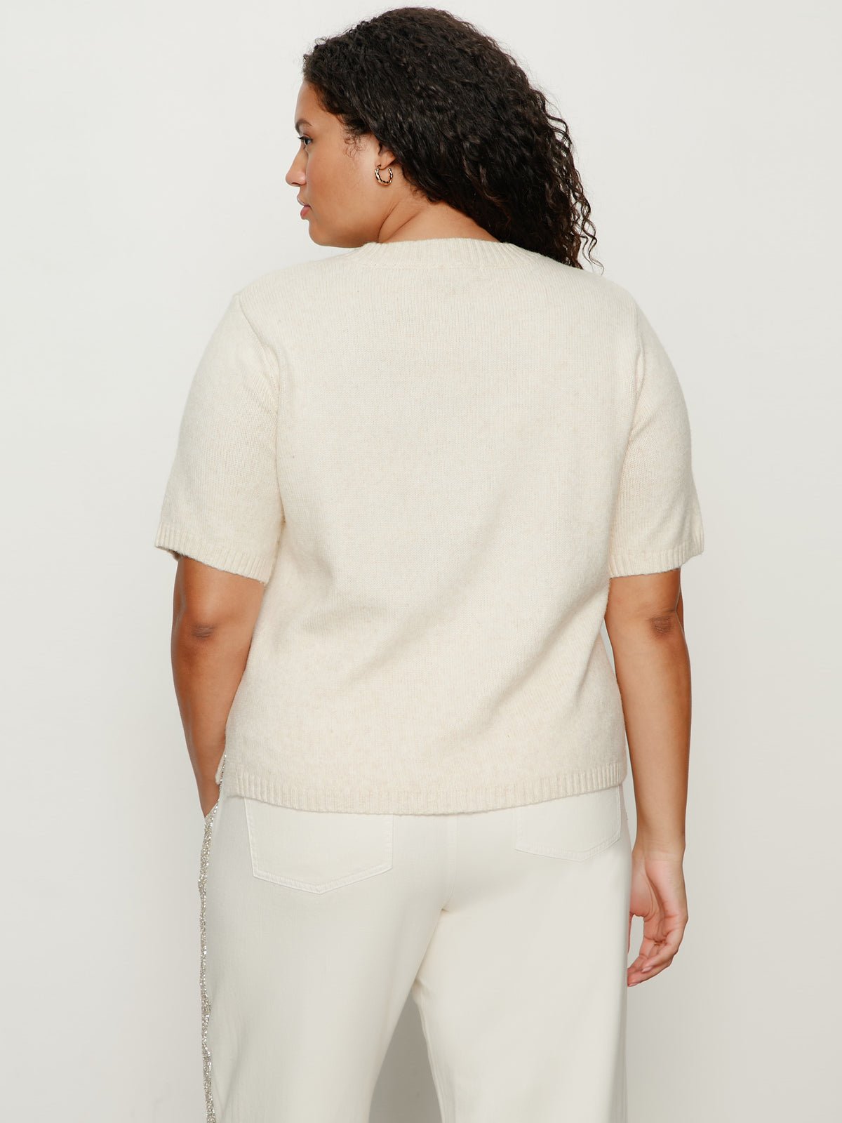 Perfect Sweater Tee Vanilla Creme Extended Sizing - Image 2