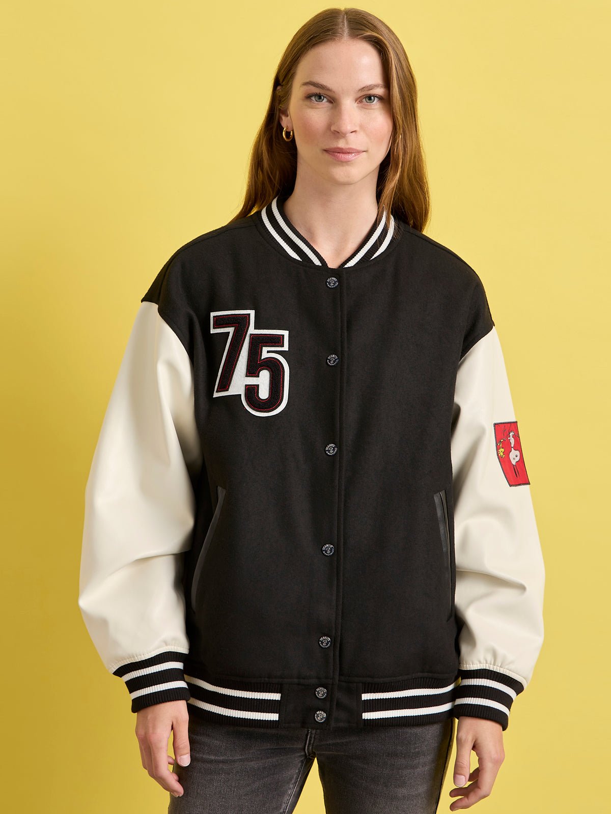 Sanctuary x PEANUTS 75th Anniversary Varsity Jacket - Image 4