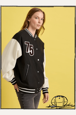 Sanctuary x PEANUTS 75th Anniversary Varsity Jacket
