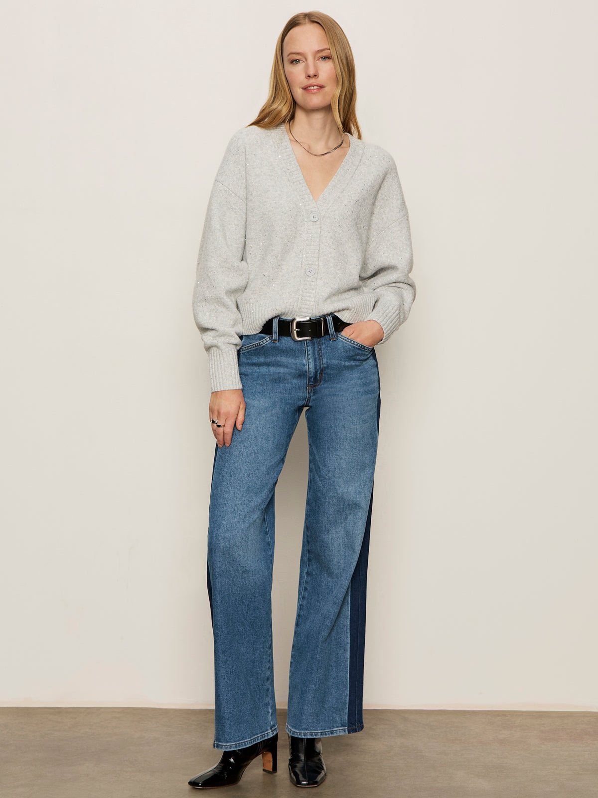 Shimmer Cardi Heather Grey Sparkle - Image 5