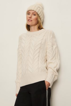 Snow Bunny Statement Sweater Chalk