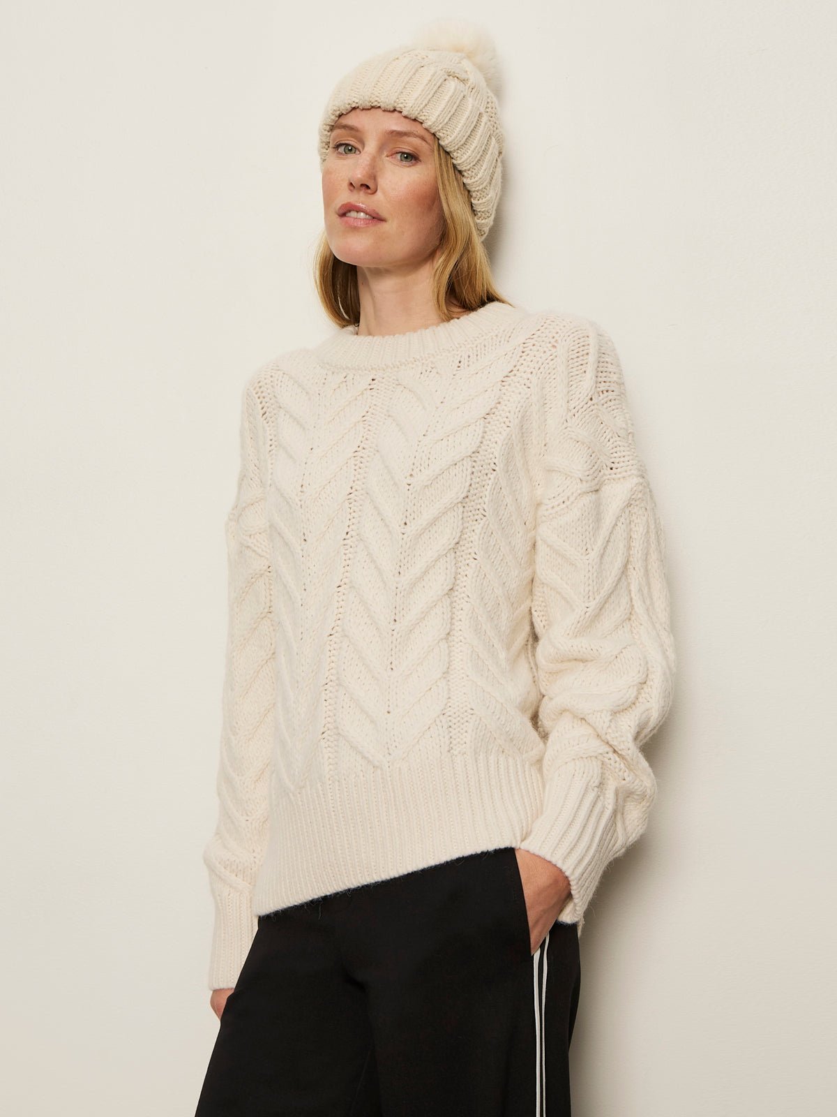 Snow Bunny Statement Sweater Chalk