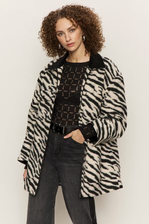 Soiree Barn Jacket Striking Zebra