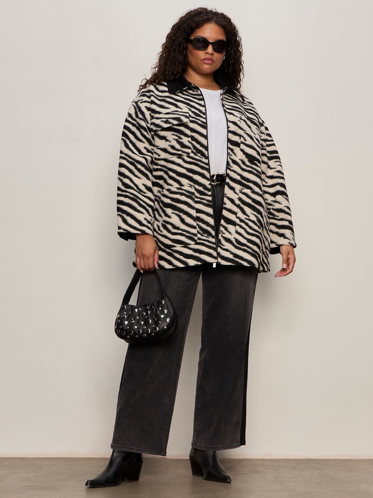 Soiree Barn Jacket Striking Zebra Extended Sizing - Image 6