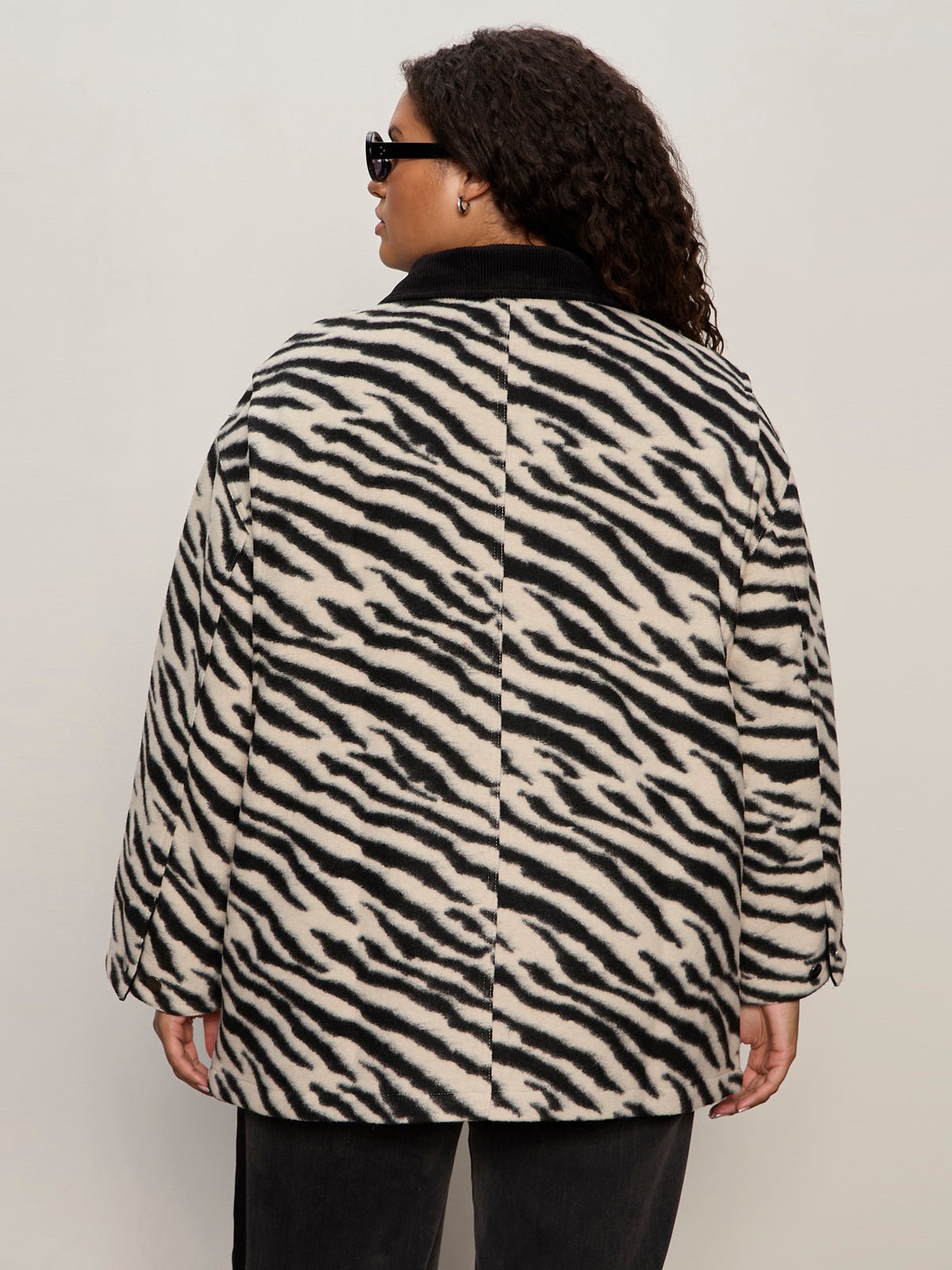 Soiree Barn Jacket Striking Zebra Extended Sizing - Image 4