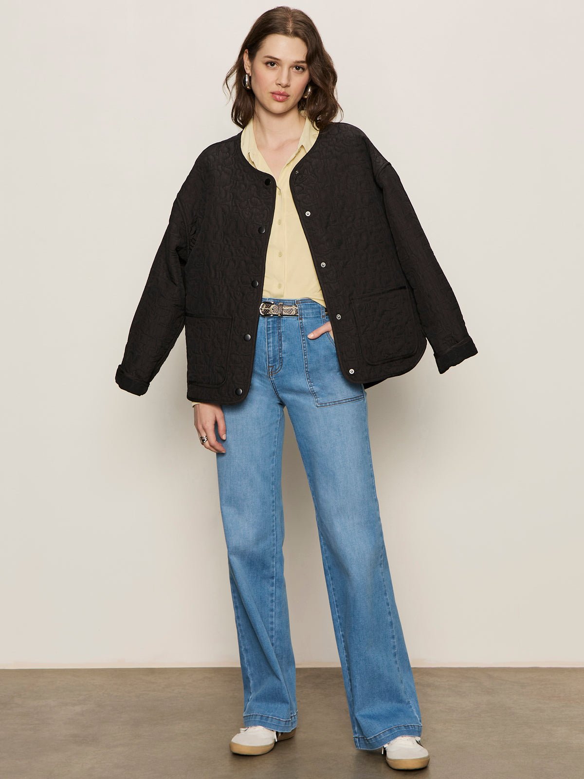 Transit Quilted Liner Jacket Black - Image 5