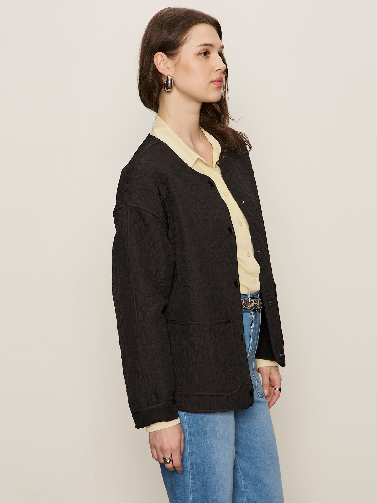 Transit Quilted Liner Jacket Black - Image 3